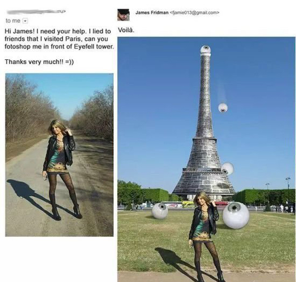 幫外國網友P圖的PS大神又有新作,畫風還是那么清奇(組圖)