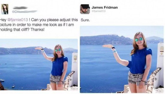 幫外國網友P圖的PS大神又有新作,畫風還是那么清奇(組圖)