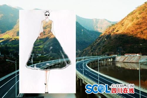 把高速公路做成衣服穿上身 美不美？（組圖）