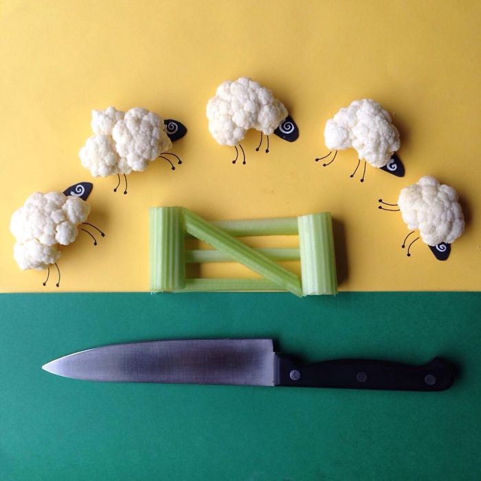 廚房里的“動物園”：別出心裁的蔬果藝術品（組圖）