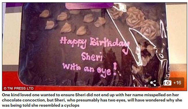 當糕點師把顧客的話一字不差地寫到蛋糕上