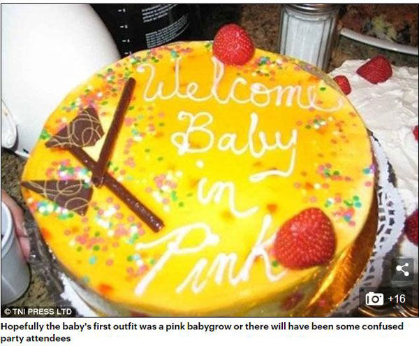 當糕點師把顧客的話一字不差地寫到蛋糕上