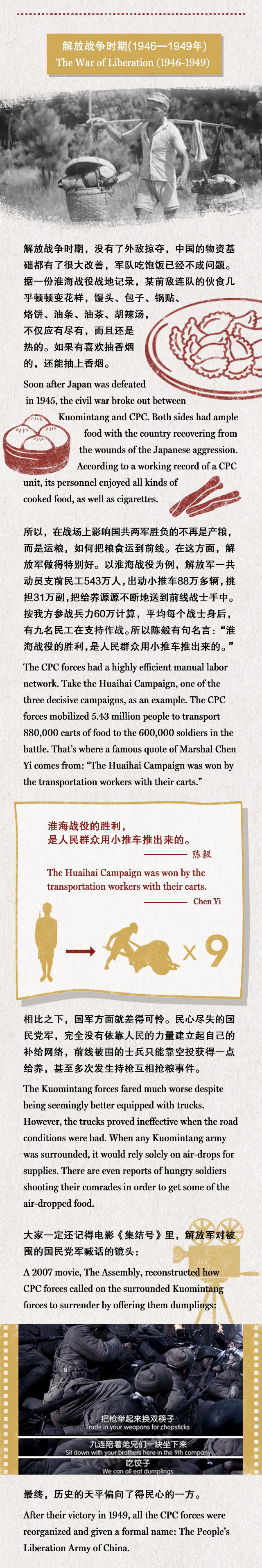 吃得好也是戰斗力！我軍90年來都吃啥？（組圖）