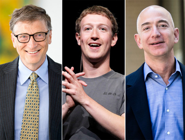 全球科技富豪百強(qiáng)資產(chǎn)總額超1萬億美元