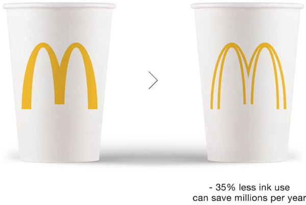 為了節(jié)能環(huán)保,這家公司給眾多品牌的商標瘦身