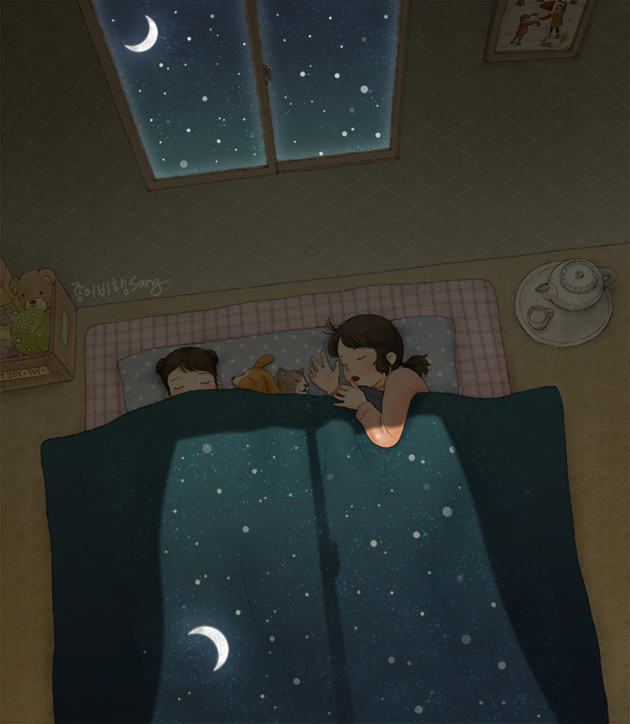 有親姐妹是什么感覺？讓插畫師來告訴你（組圖）