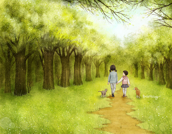 有親姐妹是什么感覺？讓插畫師來告訴你（組圖）