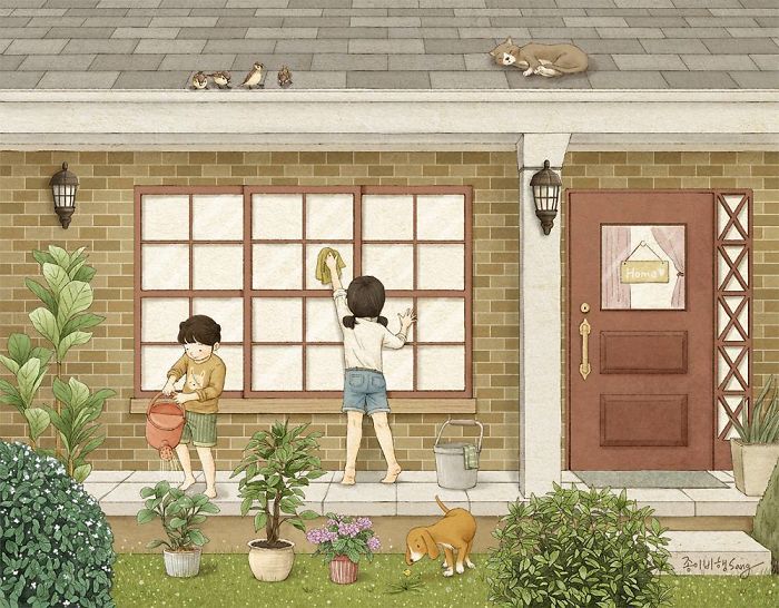 有親姐妹是什么感覺？讓插畫師來告訴你（組圖）