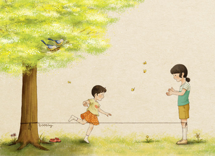 有親姐妹是什么感覺(jué)？讓插畫(huà)師來(lái)告訴你（組圖）