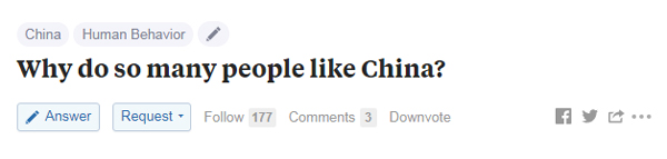 去中國吧,你會愛上她!美版“知乎”用戶為中國點贊!