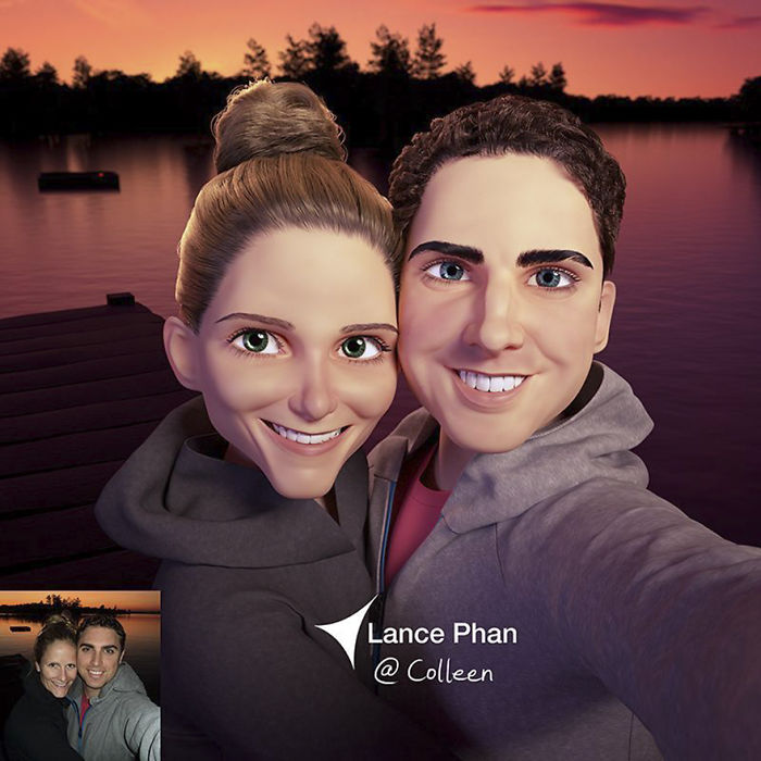 真人肖像變成動(dòng)畫(huà)主角！3D藝術(shù)家實(shí)現(xiàn)你的“皮克斯夢(mèng)”（組圖）