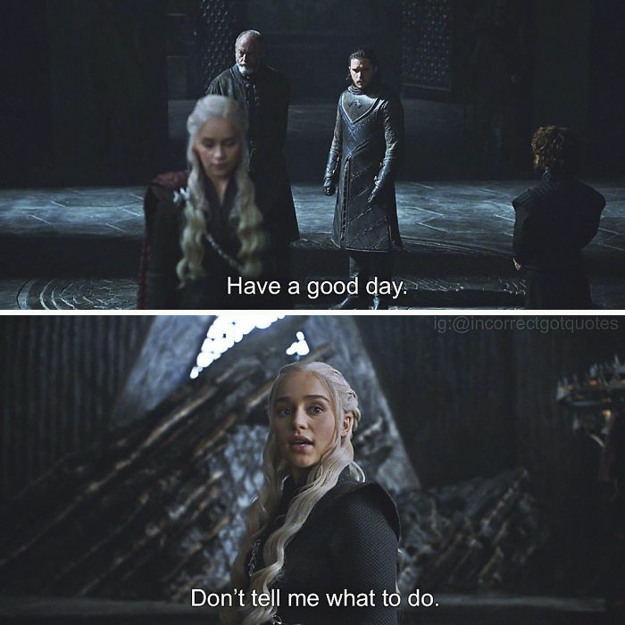 笑崩！《權力的游戲》惡搞版對白（組圖）