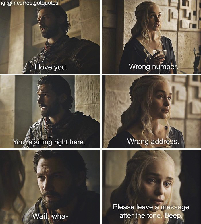 笑崩！《權(quán)力的游戲》惡搞版對白（組圖）