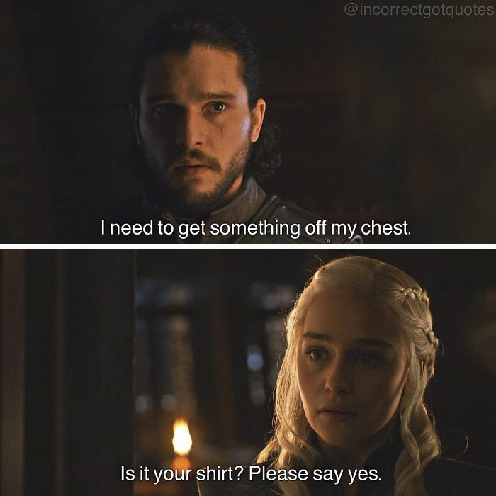 笑崩！《權力的游戲》惡搞版對白（組圖）