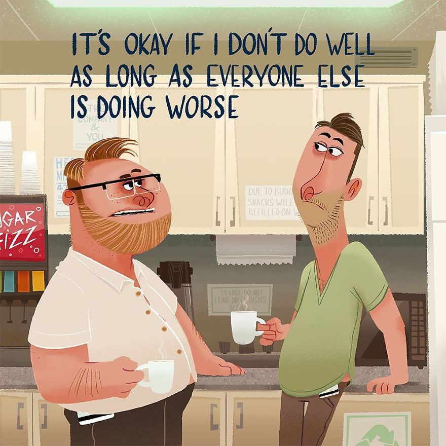 路人口中的真相：藝術家將道聽途說畫成漫畫（組圖）