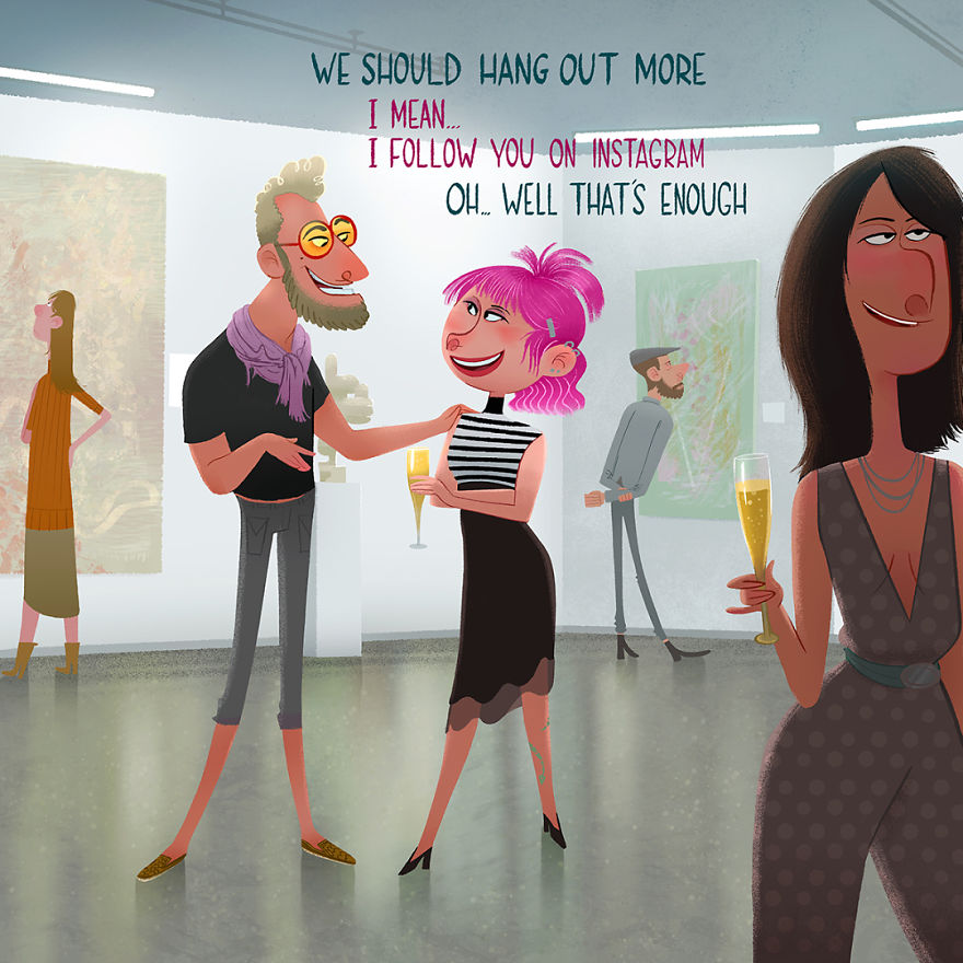 路人口中的真相：藝術家將道聽途說畫成漫畫（組圖）