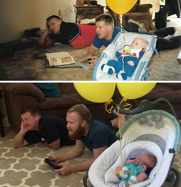 穿越還可以這么玩：外國網友“復制”爺爺奶奶老照片（組圖）