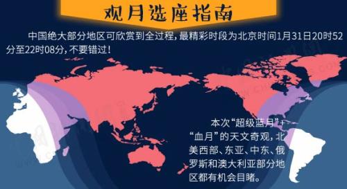 “超級(jí)藍(lán)血月”+月全食今晚現(xiàn)身！送你一份觀天攻略