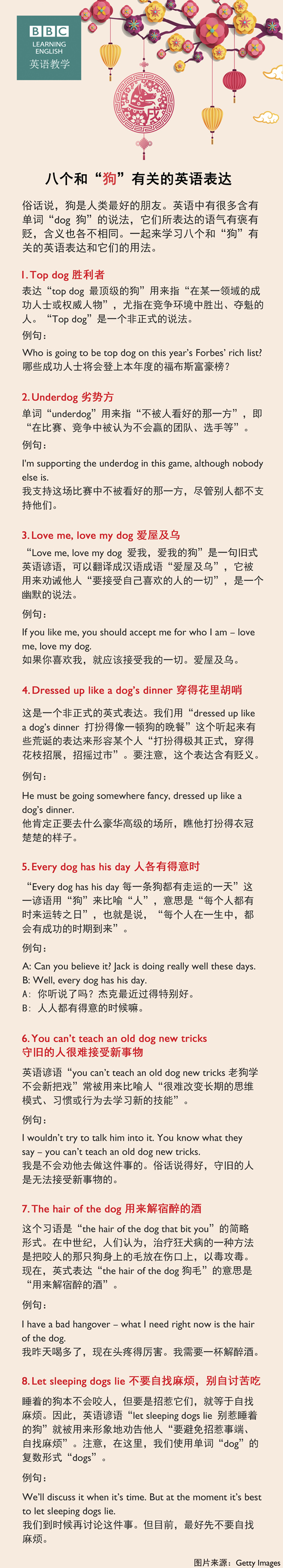八個(gè)和“狗”有關(guān)的英語(yǔ)表達(dá)