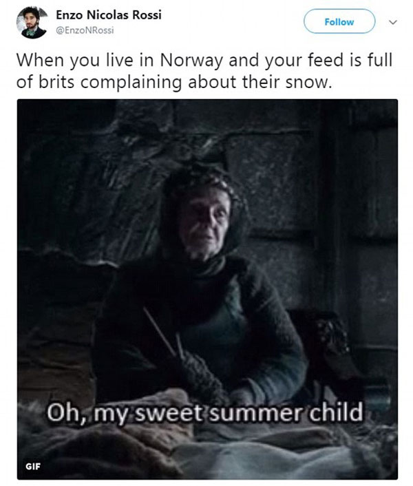 寒潮侵襲！英國人如臨大敵，卻遭北歐加拿大網(wǎng)友無情嘲笑