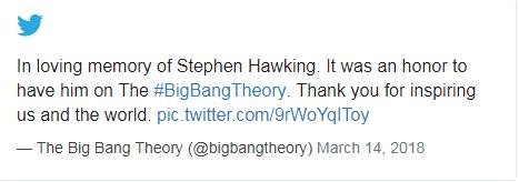 著名物理學家史蒂芬·霍金去世