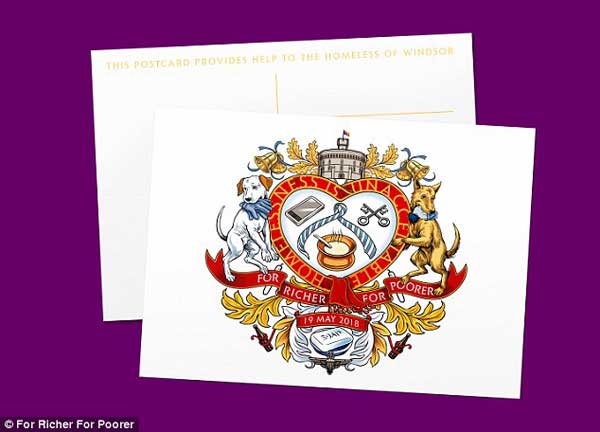 英國王室出售哈里王子大婚紀念品 幫助流浪者