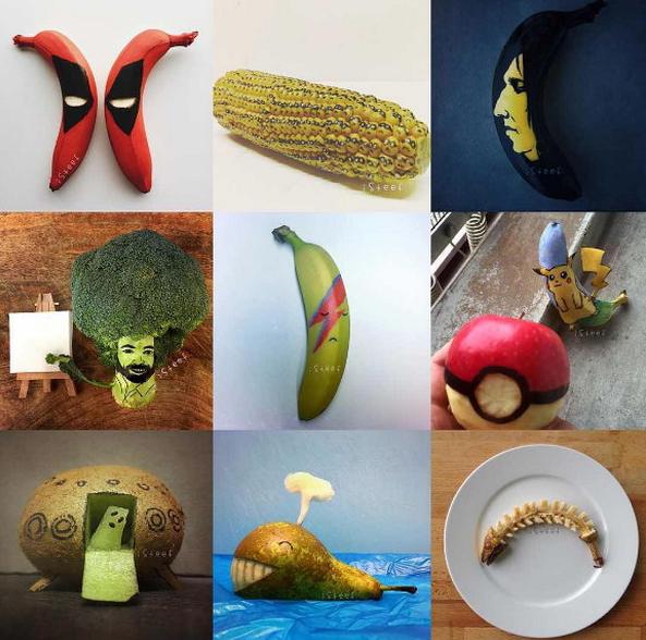 水果變身藝術(shù)品,香蕉還可以這么玩兒