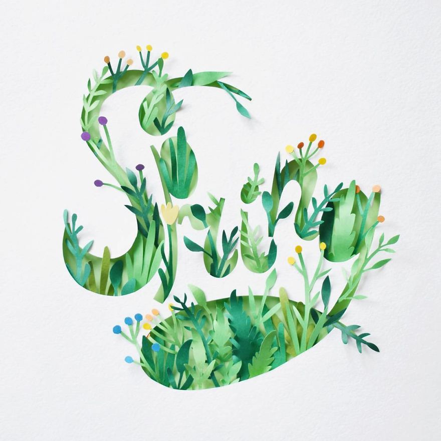 原來(lái)這就是春天的感覺(jué)：用彩紙剪出春意盎然（組圖）