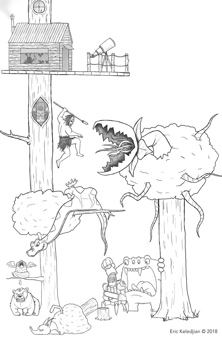 每天往這張畫上加一個人物，19天后……（組圖）