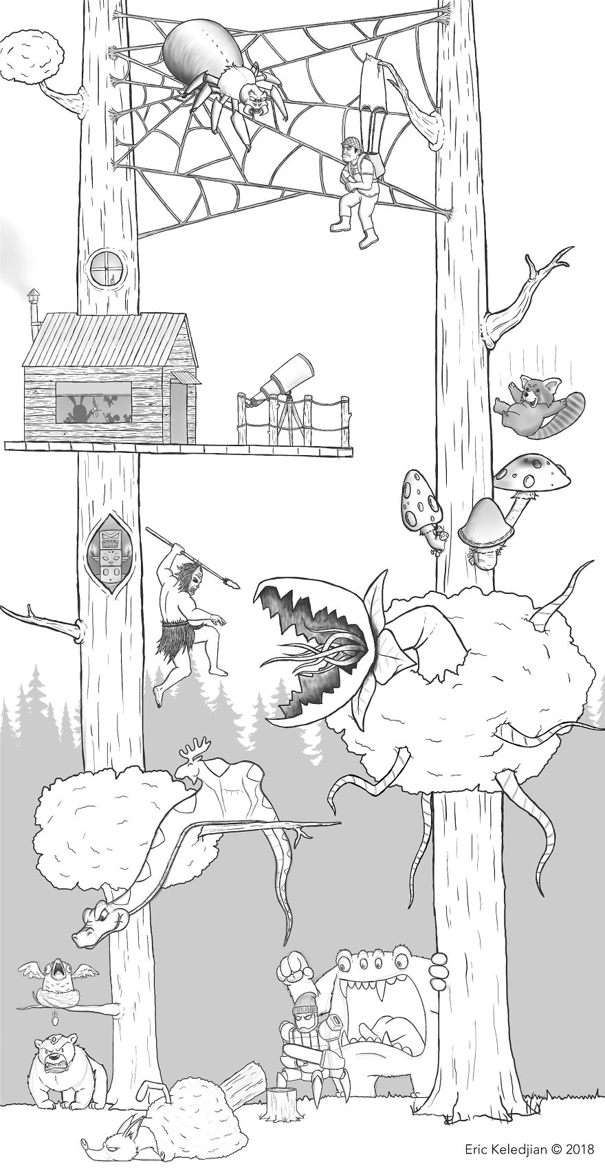 每天往這張畫(huà)上加一個(gè)人物，19天后……（組圖）