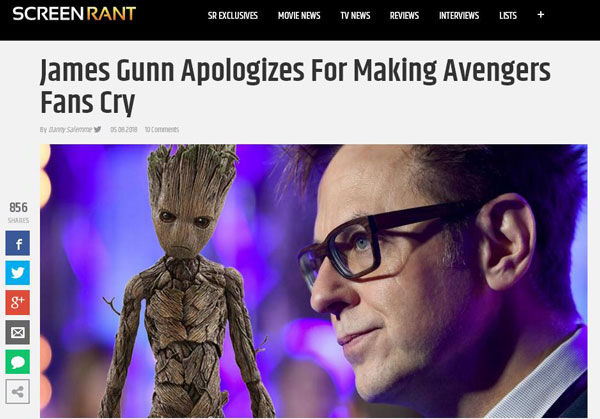 漫威編劇為虐哭觀眾道歉:主角不死?《復聯3》咱們走著瞧