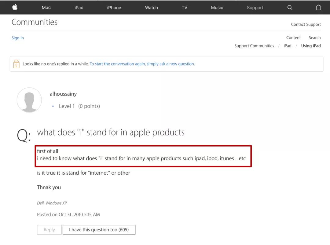 iPhone開頭的“i”代表什么意思?