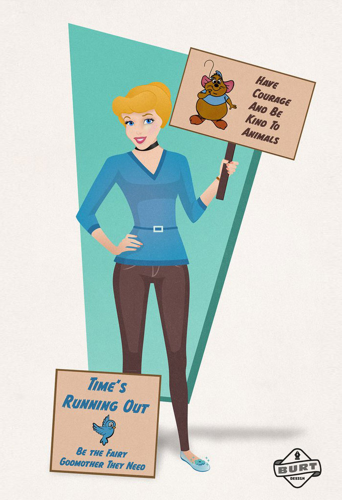 迪士尼公主化身職業女性 這些工作真的很適合她們（組圖）