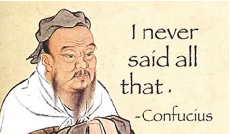 子曰：英語里的孔子雞湯，都不是我說的！