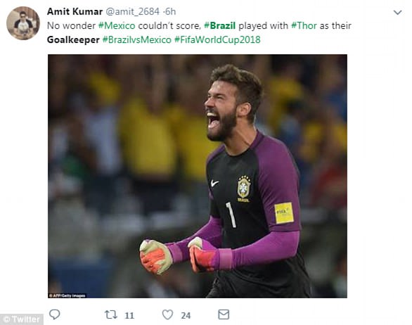 巴西國足高顏值門將火了，網友：確定不是錘哥失散多年的弟弟？