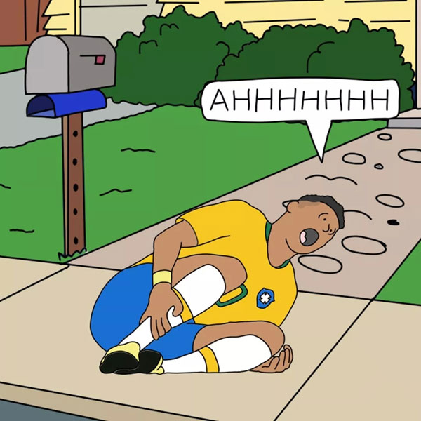 真摔or假摔？痛點(diǎn)最低的內(nèi)馬爾，是位好演員？