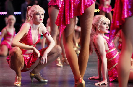 Ballet dancers pose for media in Berlin