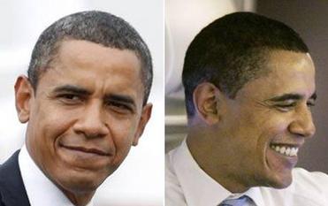 Obama's hair turns gray <BR>奧巴馬當總統愁出白發