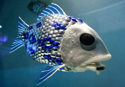 Robot fish detect pollution <BR>英用機器魚測水質(圖)
