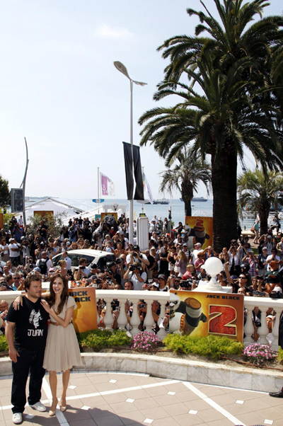 Jolie attends animated film 'Kung Fu Panda 2' during the Cannes Film Festival