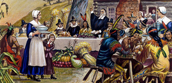 第一個感恩節(jié)時，人們吃的什么？