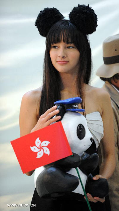 1600只紙熊貓準備環(huán)游香港宣揚環(huán)保(組圖)