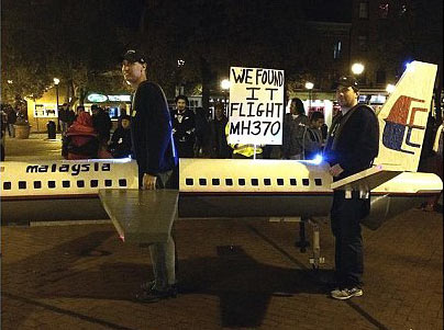 腦殘人士萬圣節cosplayMH370遭痛批