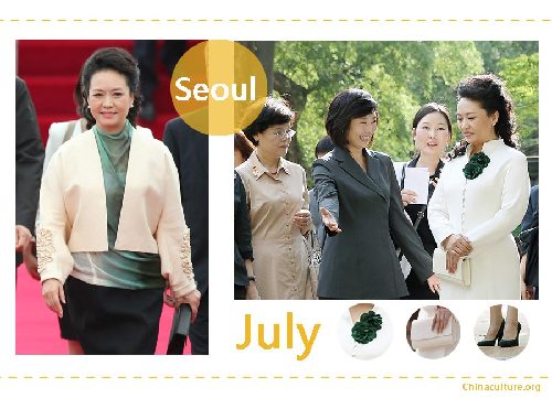 第一夫人衣櫥：彭麗媛2014時尚盤點（組圖）
