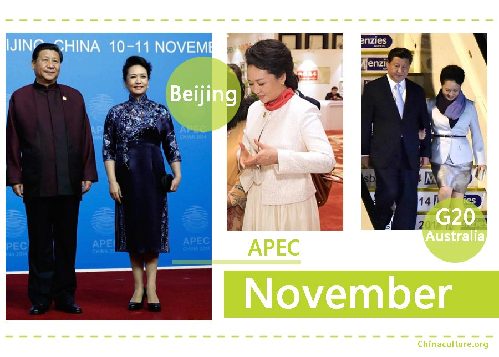 第一夫人衣櫥：彭麗媛2014時(shí)尚盤點(diǎn)（組圖）