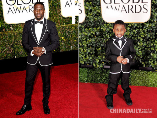 童版金球獎紅毯來了！小喬治·克魯尼夫婦萌翻