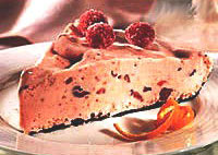 Frozen cranberry pie