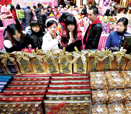 Love like a chocolate box for sweethearts