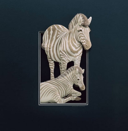 Vivid paper sculptures