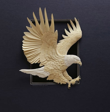 Vivid paper sculptures